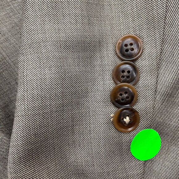Joseph Abboud Blazer Men 46R Brown Super 120s Loro Piana Wool Classic Italy VTG‎ - Picture 4 of 14